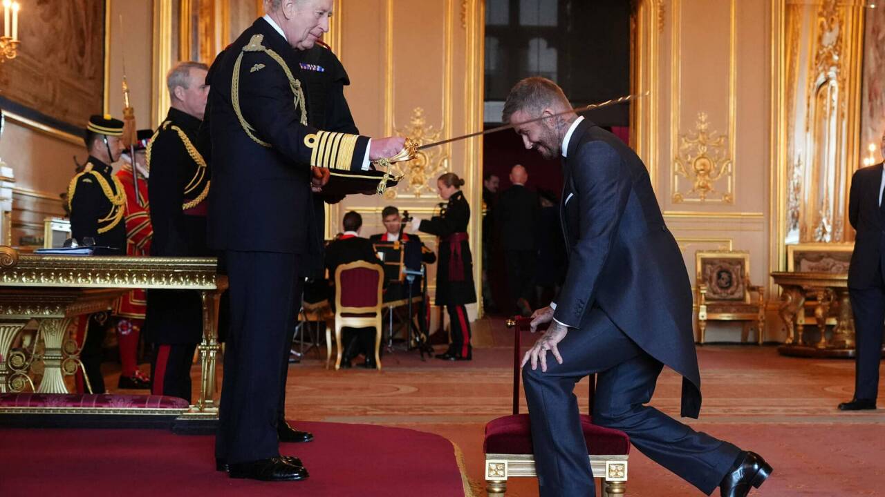 Vor König Charles III. beugte David Beckham gerne sein Haupt. Vor König Charles III. beugte David Beckham gerne sein Haupt.