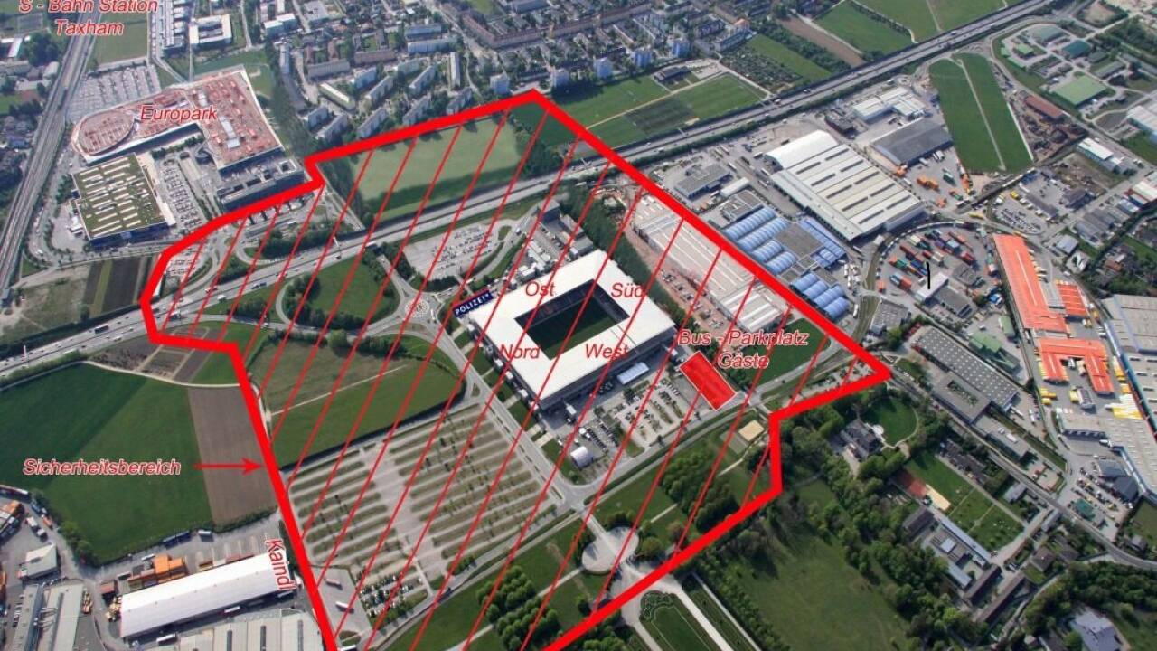 Der Sicherheitsbereich beim Europa-League-Spiel FC Red Bull Salzburg gegen Go Ahead Eagles. Der Sicherheitsbereich beim Europa-League-Spiel FC Red Bull Salzburg gegen Go Ahead Eagles.