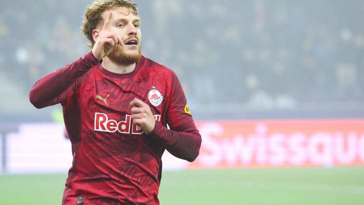 Yobe Vertessen brachte Salzburg 1:0 in Führung. Yobe Vertessen brachte Salzburg 1:0 in Führung.