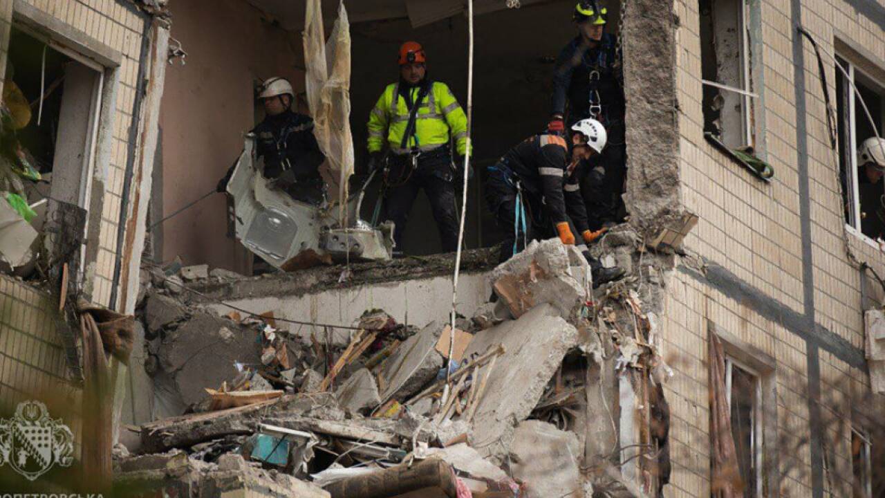 Auch dieses Gebäude in der Ukraine wurde zerstört Auch dieses Gebäude in der Ukraine wurde zerstört