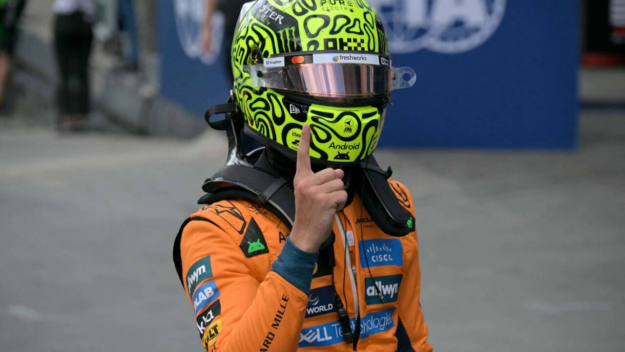 Lando Norris erlebte einen perfekten Samstag. Lando Norris erlebte einen perfekten Samstag.