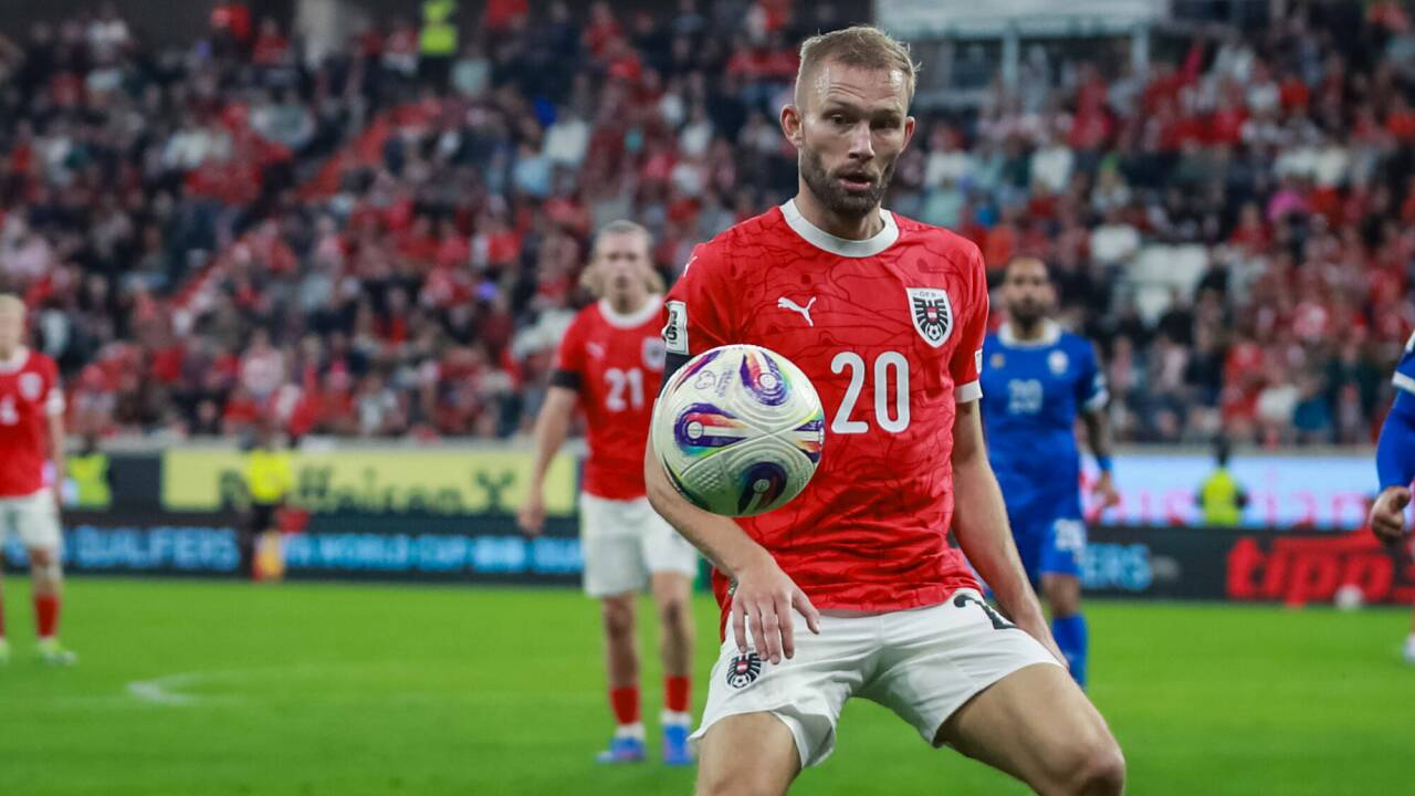 Der Salzburger Konrad Laimer ist einer der Aktivposten in der ÖFB-Elf. Der Salzburger Konrad Laimer ist einer der Aktivposten in der ÖFB-Elf.