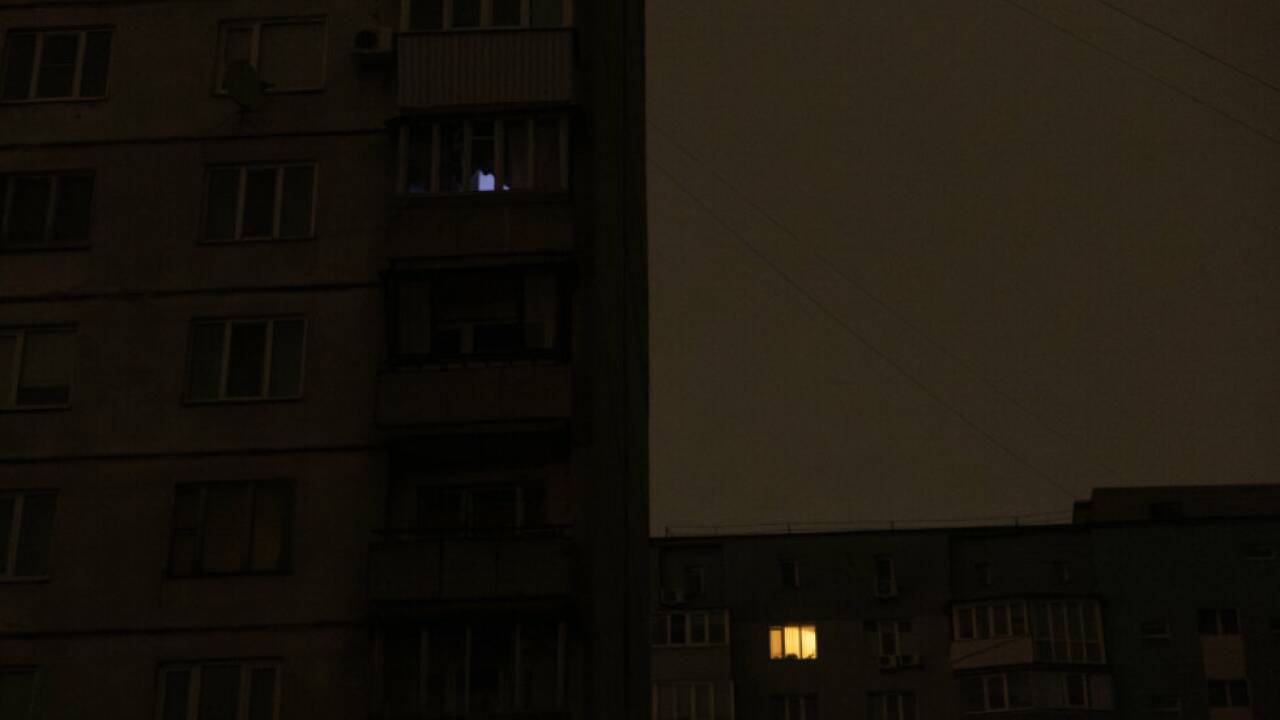 Stromsperren in der Ukraine 