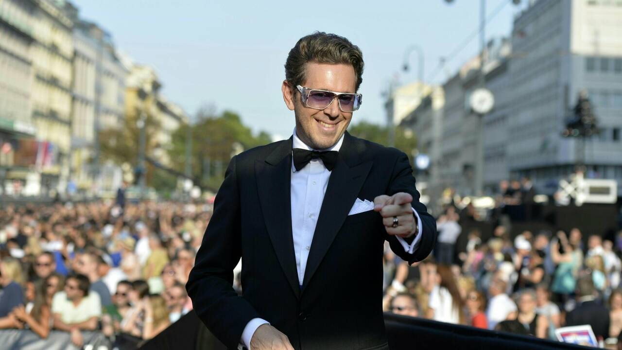 Immer für einen Auftritt gut: Harald Mahrer 2015 bei der Weltpremiere des fünften Teils der „Mission: Impossible“-Reihe, „Rogue Nation“, in Wien. 