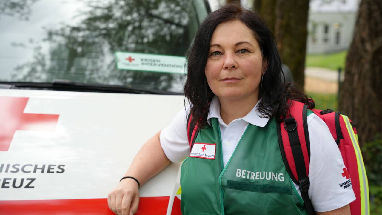 Carina Stabauer leitet das Kriseninterventionsteam des Roten Kreuzes in Salzburg. 