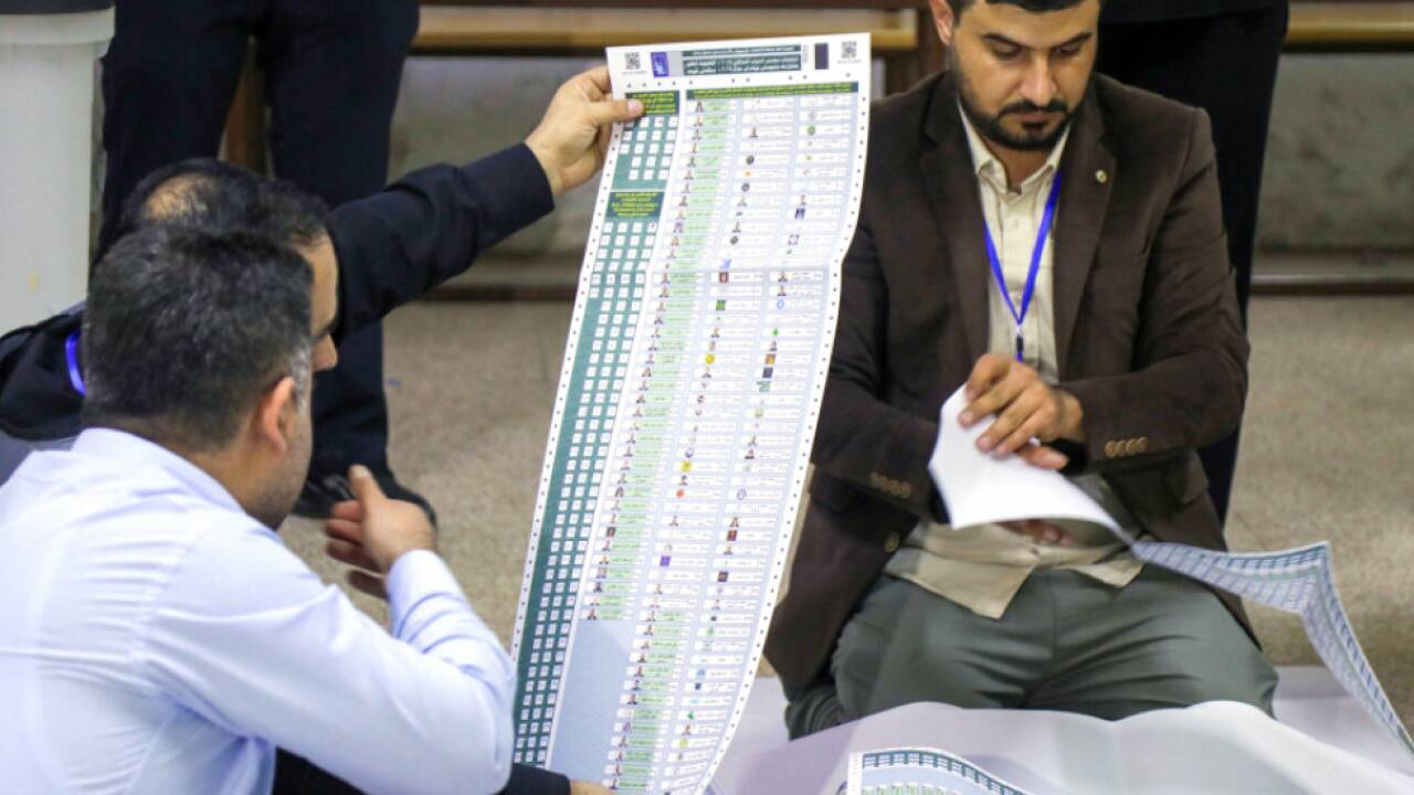 Stimmenauszählen in Erbil 