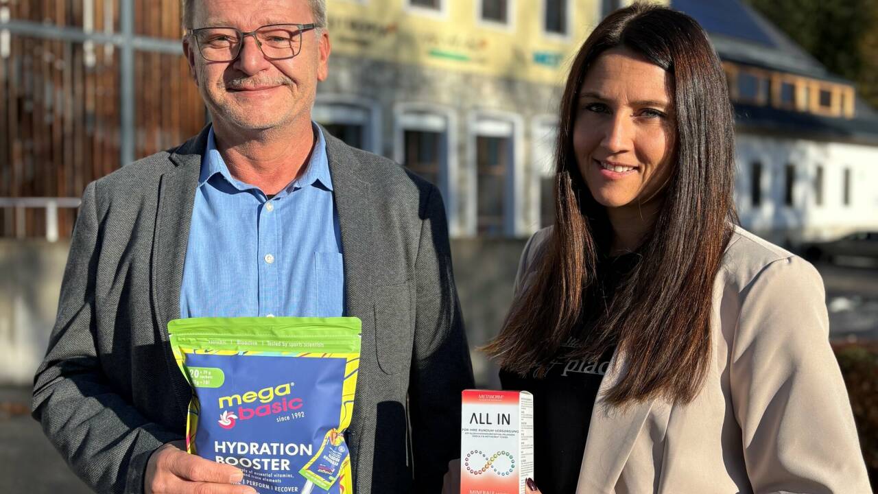 Robert Hlebaina (CFO) und Magdalena Di Bora (CEO) bilden die Geschäftsführung der Lungauer Firmengruppe Nutropia. 