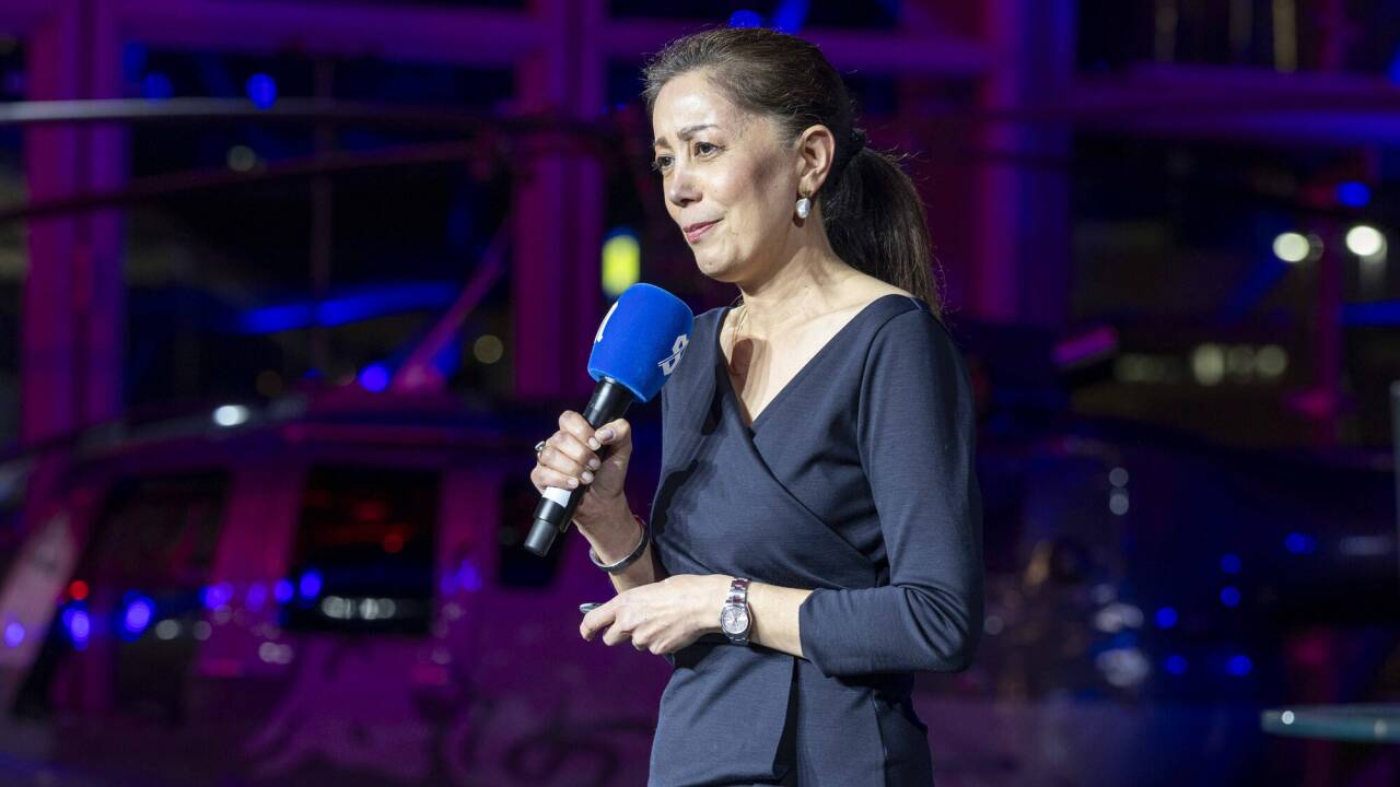 Saori Dubourg im Rahmen des Forums.  