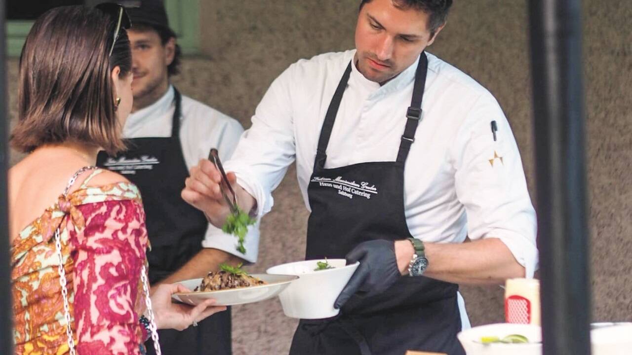 Fabian Gruber bei der Arbeit. 