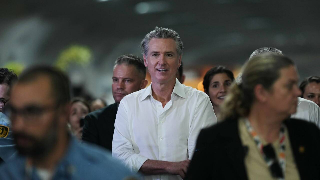 Gavin Newsom, Gouverneur von Kalifornien, bei der Klimakonferenz in Brasilien. 