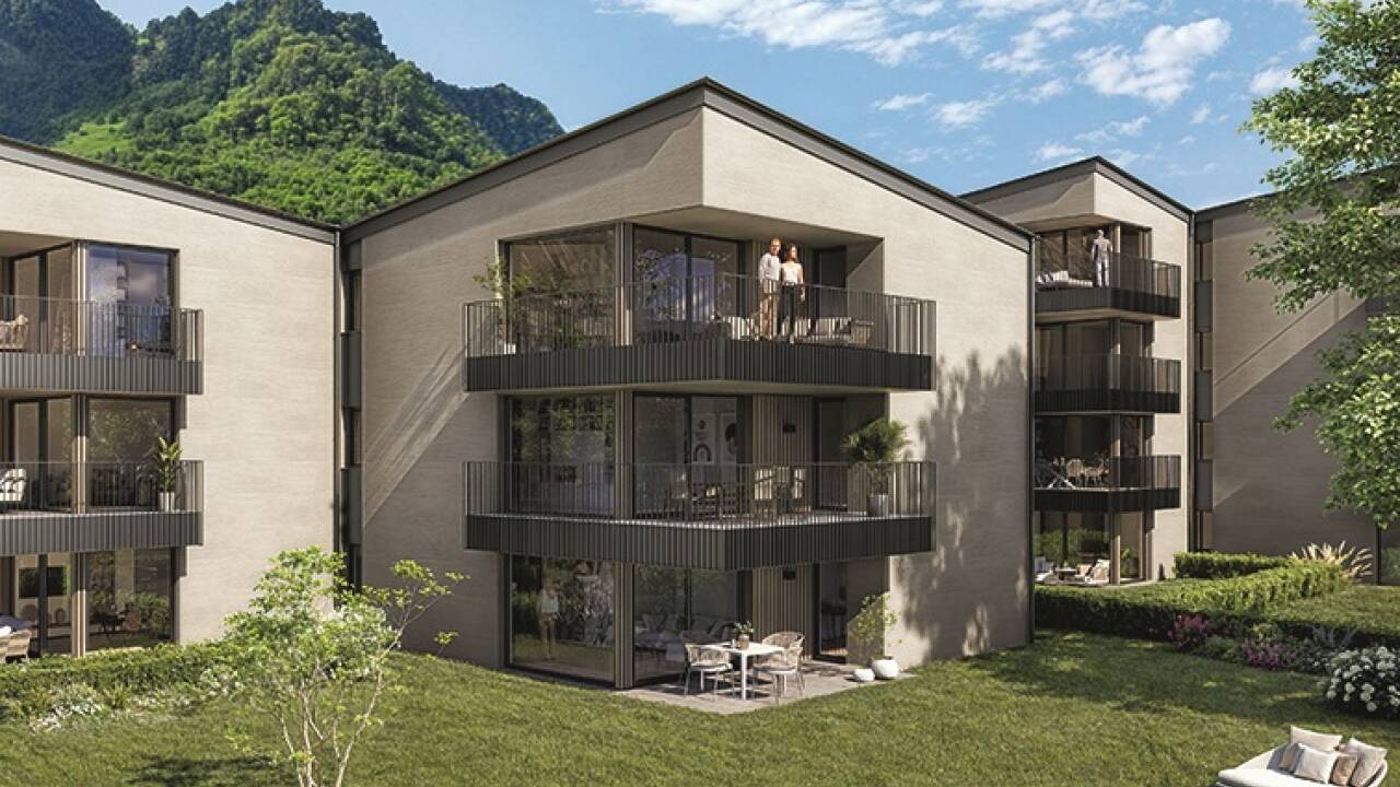 Wohnungen mit drei Sichtachsen für die Bewohner. Wohnungen mit drei Sichtachsen für die Bewohner.