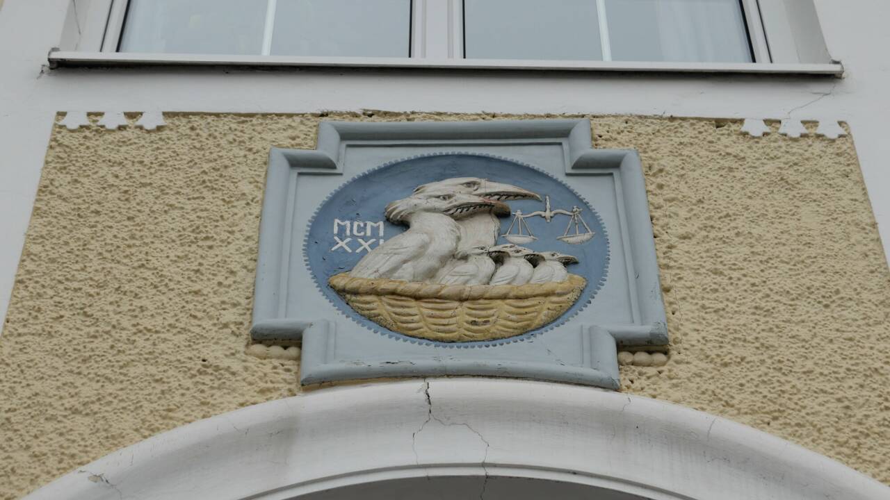 Darstellung einer seltenen Vogelart. 