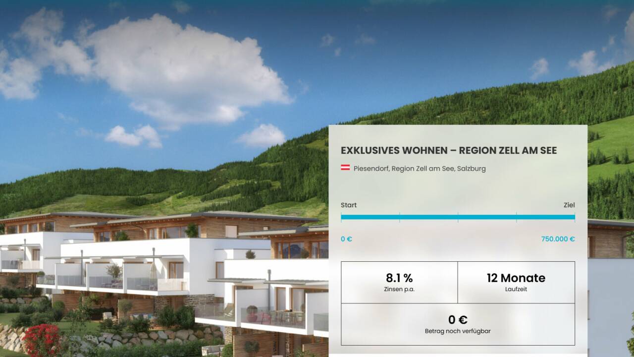 Über Crowdfunding versucht der Bauträger aus Bischofshofen Geld für sein Immobilienprojekt einzutreiben.  