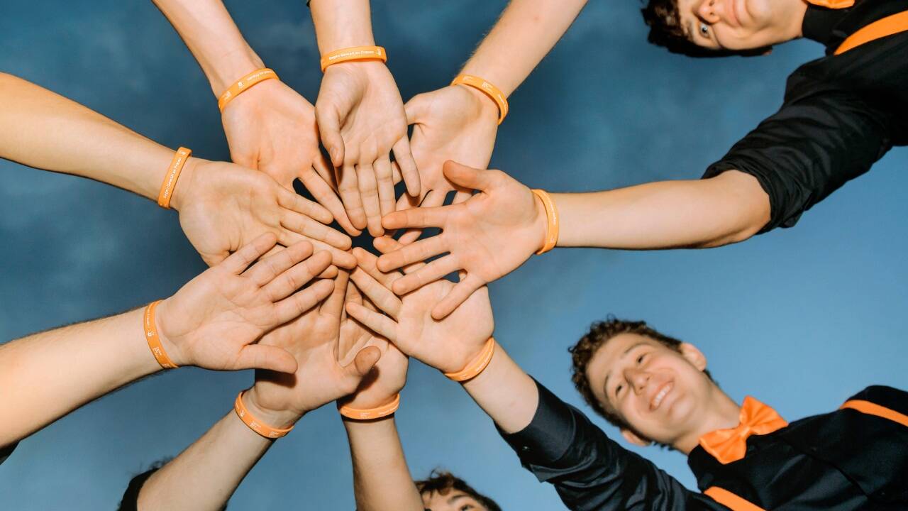 A-Capella-Ensemble „Vokale Randale“ gegen Gewalt an Frauen.  