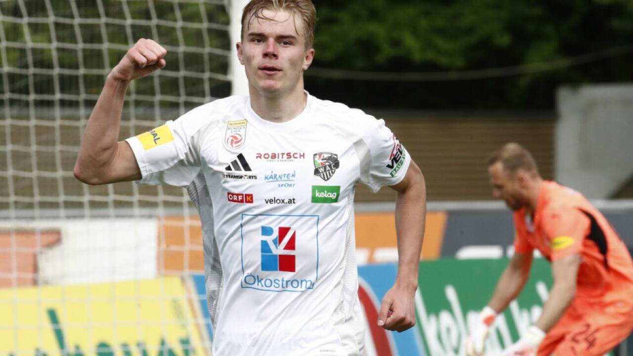 WAC-Stürmer Kojzek macht den entscheidenden Treffer 