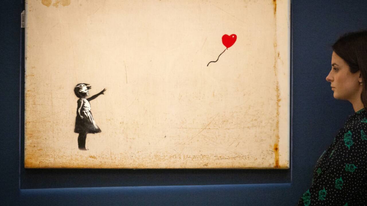 Bekanntes Banksy-Motiv 'Girl with Balloon' 