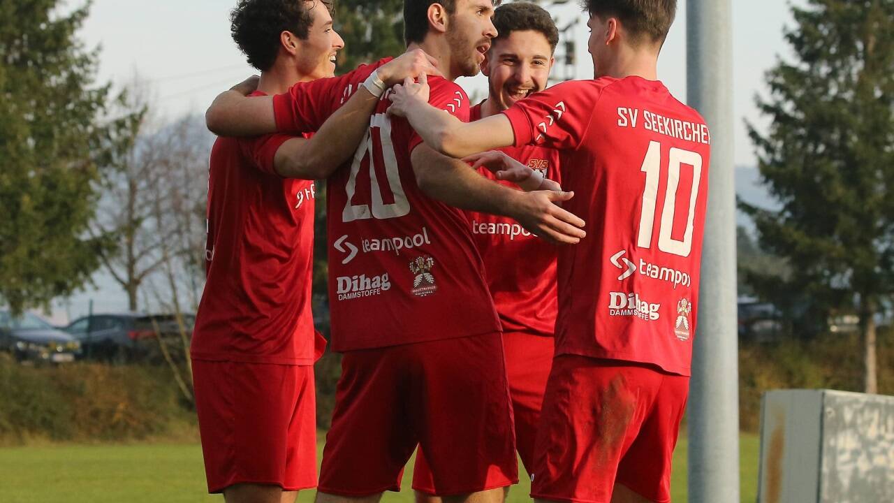Aufsteiger Seekirchen hatte in der Herbstsaison in der Regionalliga West viel zum Jubeln. krug 