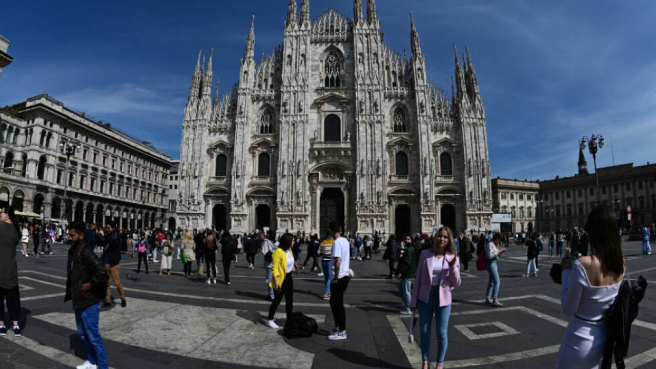 Blick auf den Dom von Mailand Blick auf den Dom von Mailand