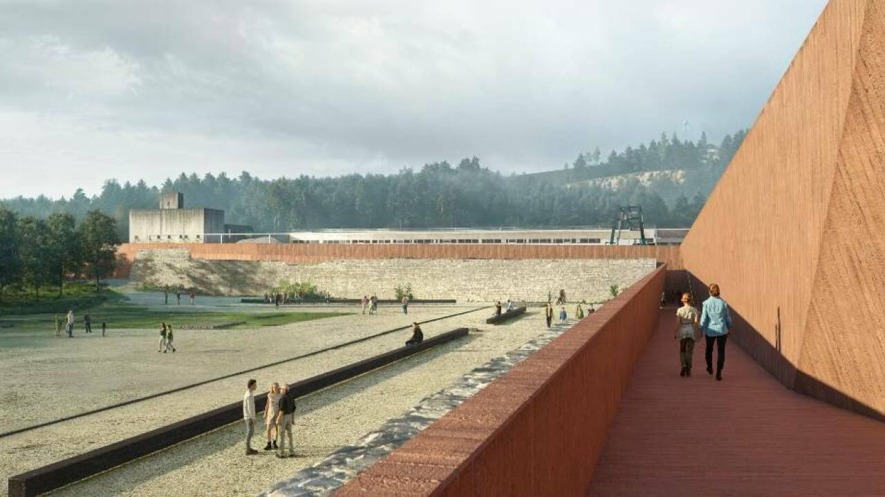 Pläne für die Gedenkstätte des KZ Gusen. Pläne für die Gedenkstätte des KZ Gusen.