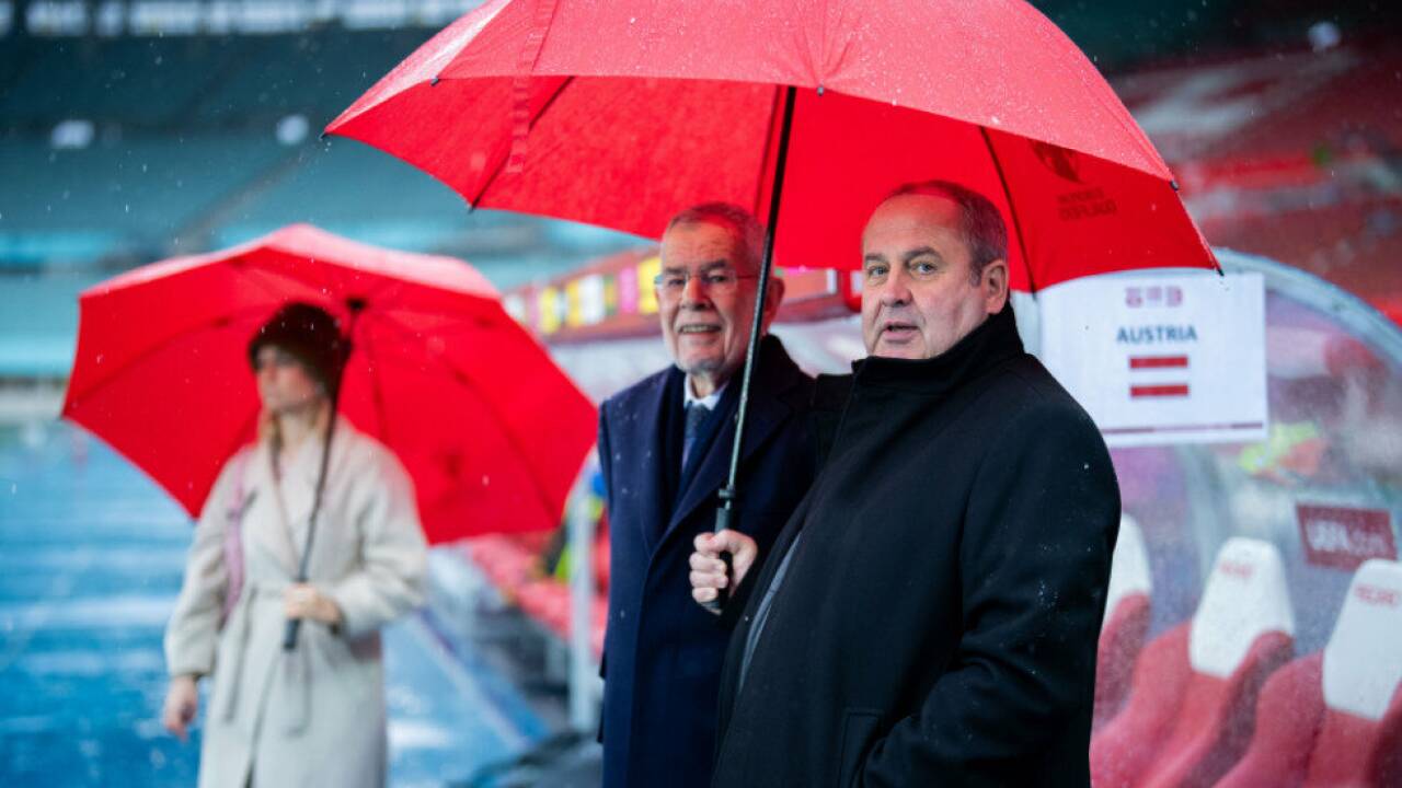 Van der Bellen als Zaungast beim ÖFB-Abschlusstraining Van der Bellen als Zaungast beim ÖFB-Abschlusstraining