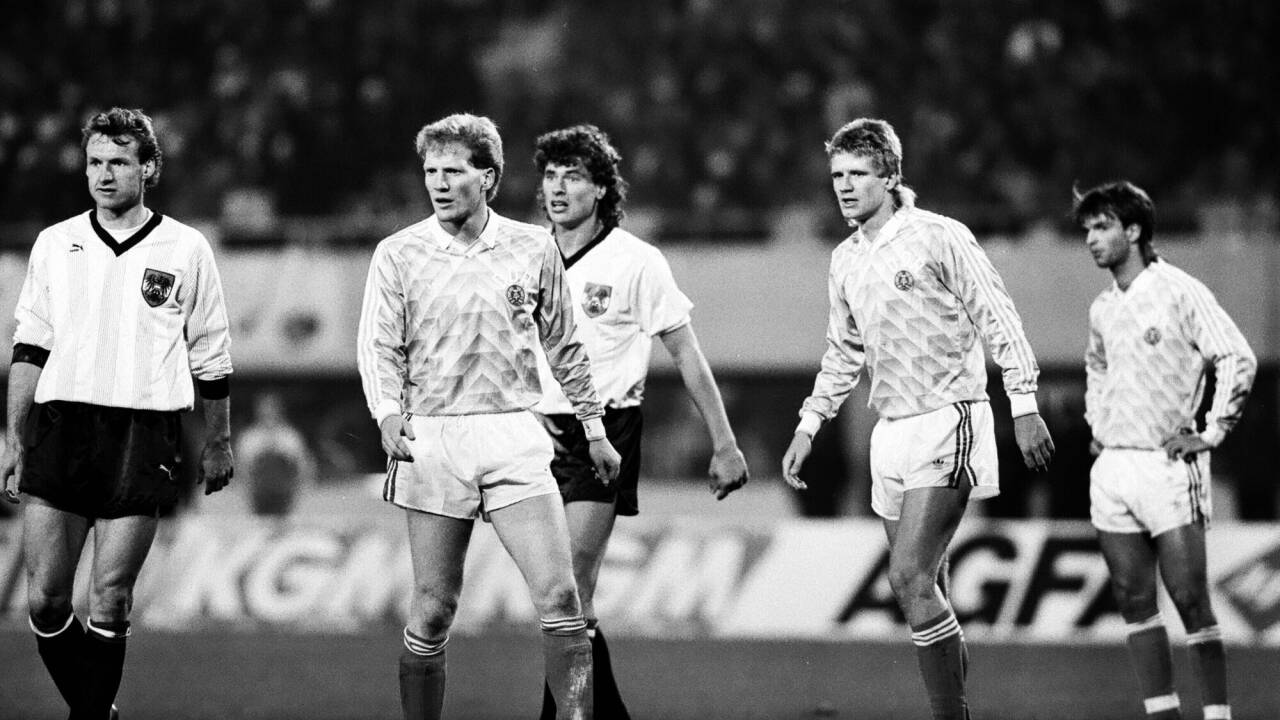 Matthias Sammer zwischen den Tonis: Pfeffer und Polster jubelten 1989. Matthias Sammer zwischen den Tonis: Pfeffer und Polster jubelten 1989.