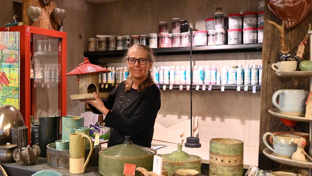 Ein Renner ist auch das Vogelhäuschen aus Ton. 