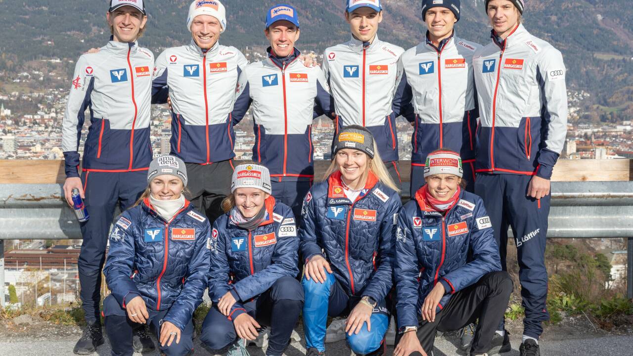 Die glorreichen Zehn: Dieses ÖSV-Aufgebot springt am Wochenende in Lillehammer.  