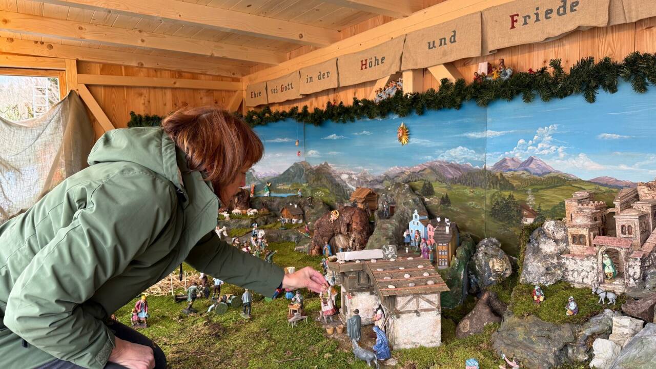 Krippe der Familie Schmidt in Strobl. 