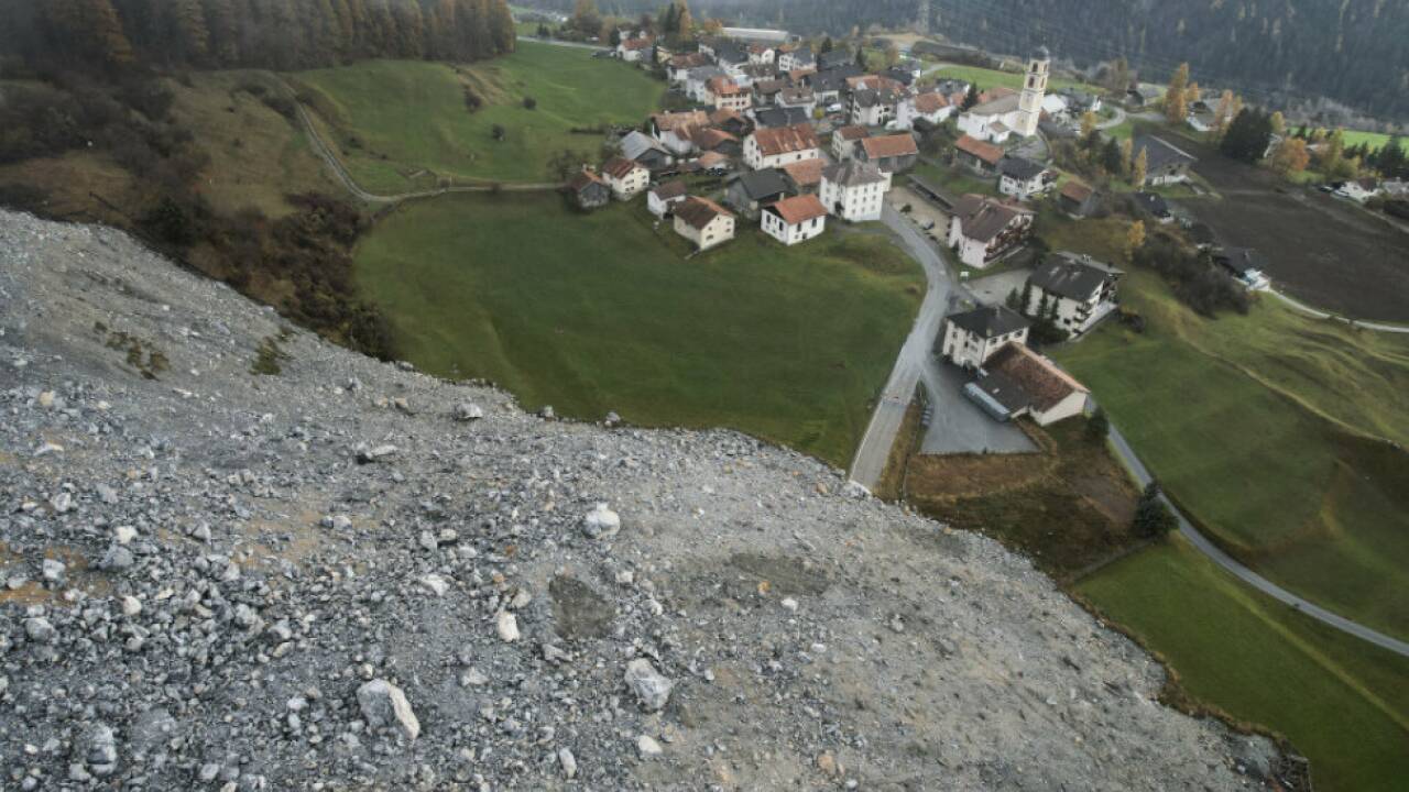 Schuttstrom erreichte beinahe das damals schon evakuierte Dorf 