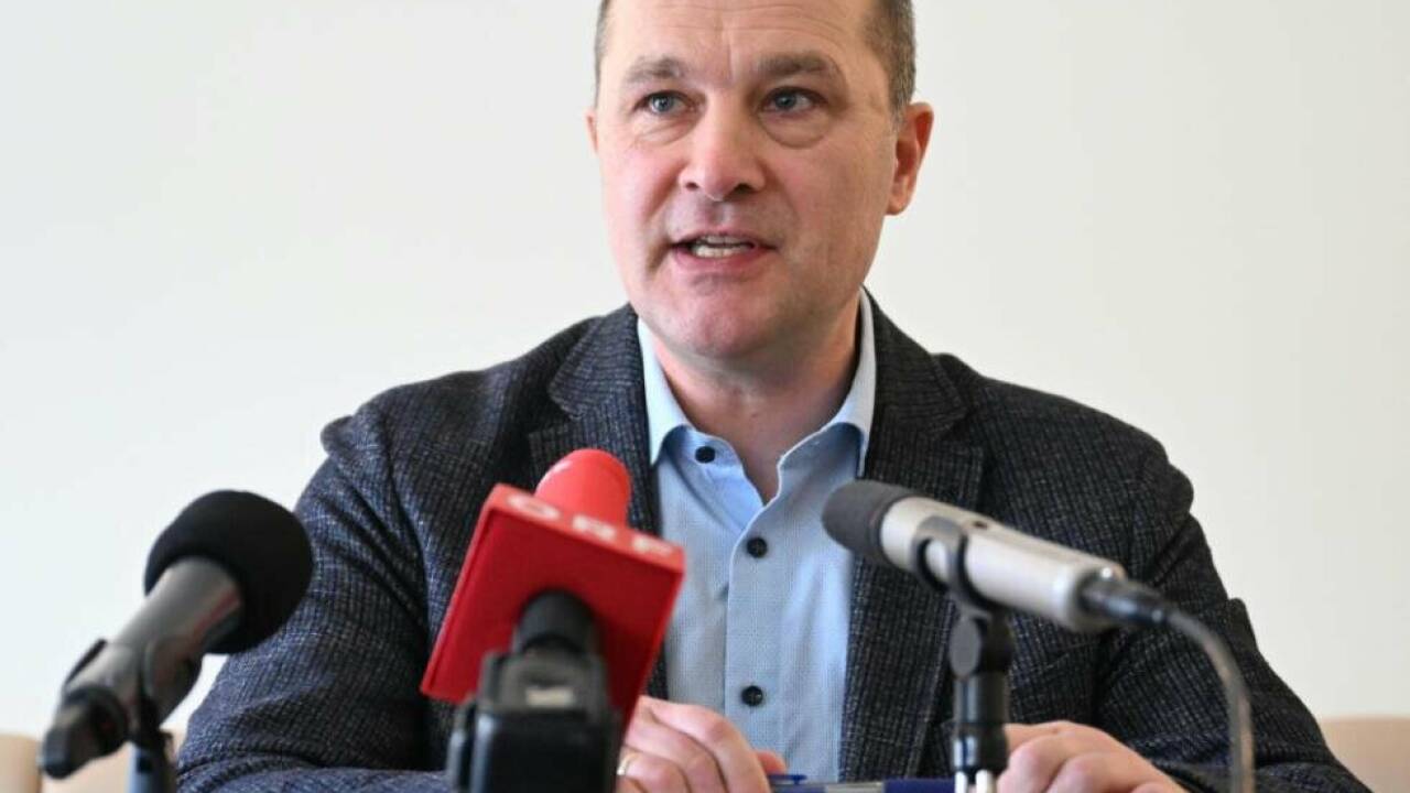 Gemeindebund-Präsident Johannes Pressl bei einer Pressekonferenz 