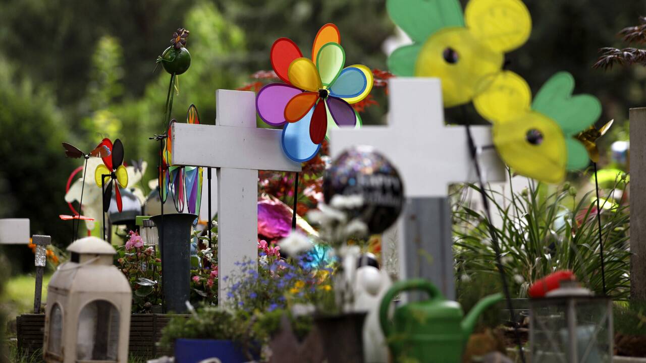 Ein Friedhof für Sternenkinder in Köln. 