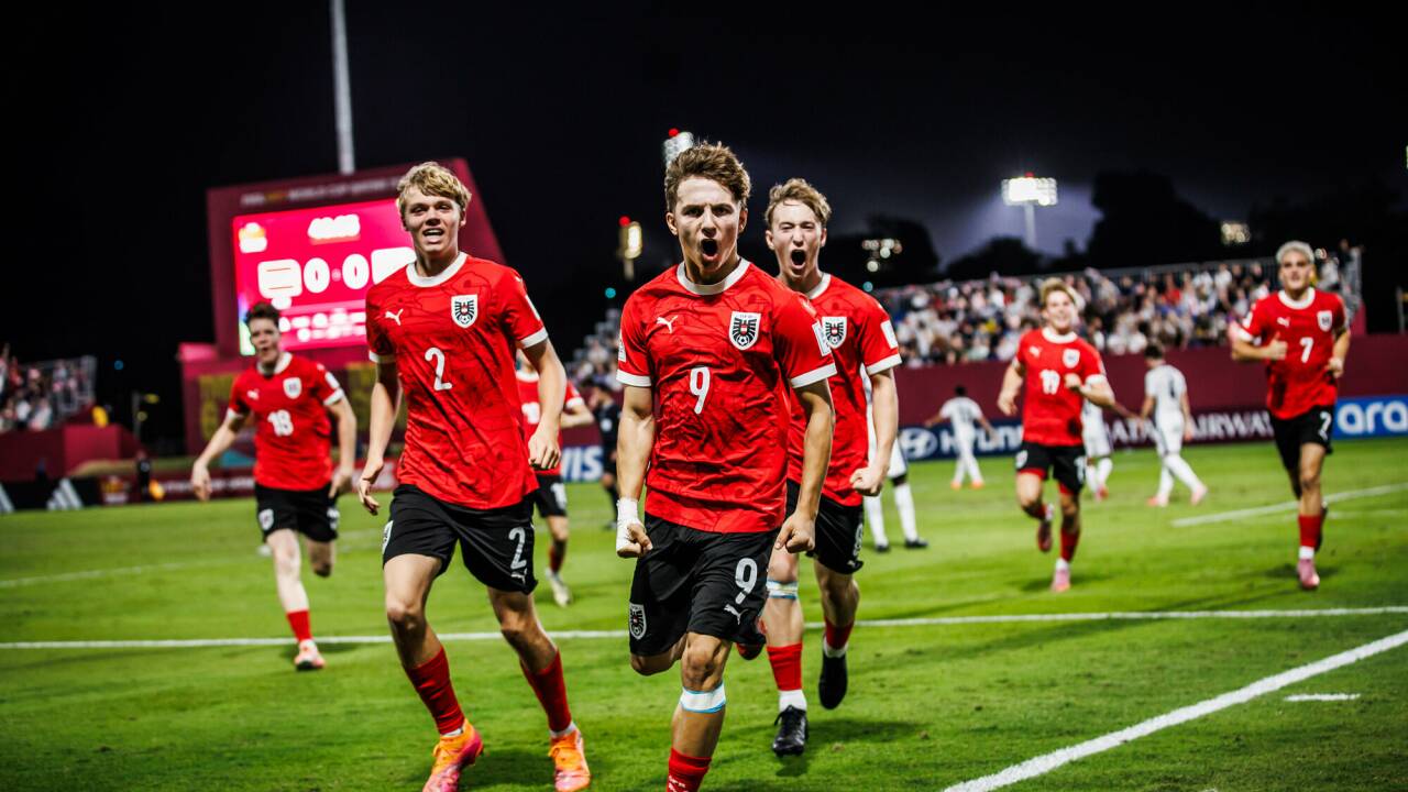 Wie im Rausch: Österreichs U17-Nationalteam eilt bei der WM in Katar von einem Sieg zum nächsten. 