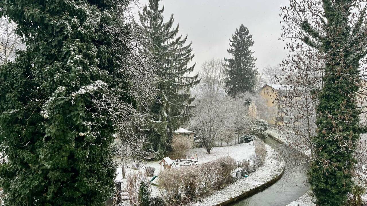 Erster Schnee in der Stadt Salzburg. Erster Schnee in der Stadt Salzburg.