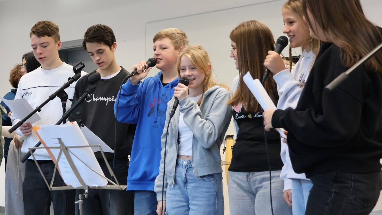 Die Jugendlichen hatten beim Workshop sichtlich Freude.  