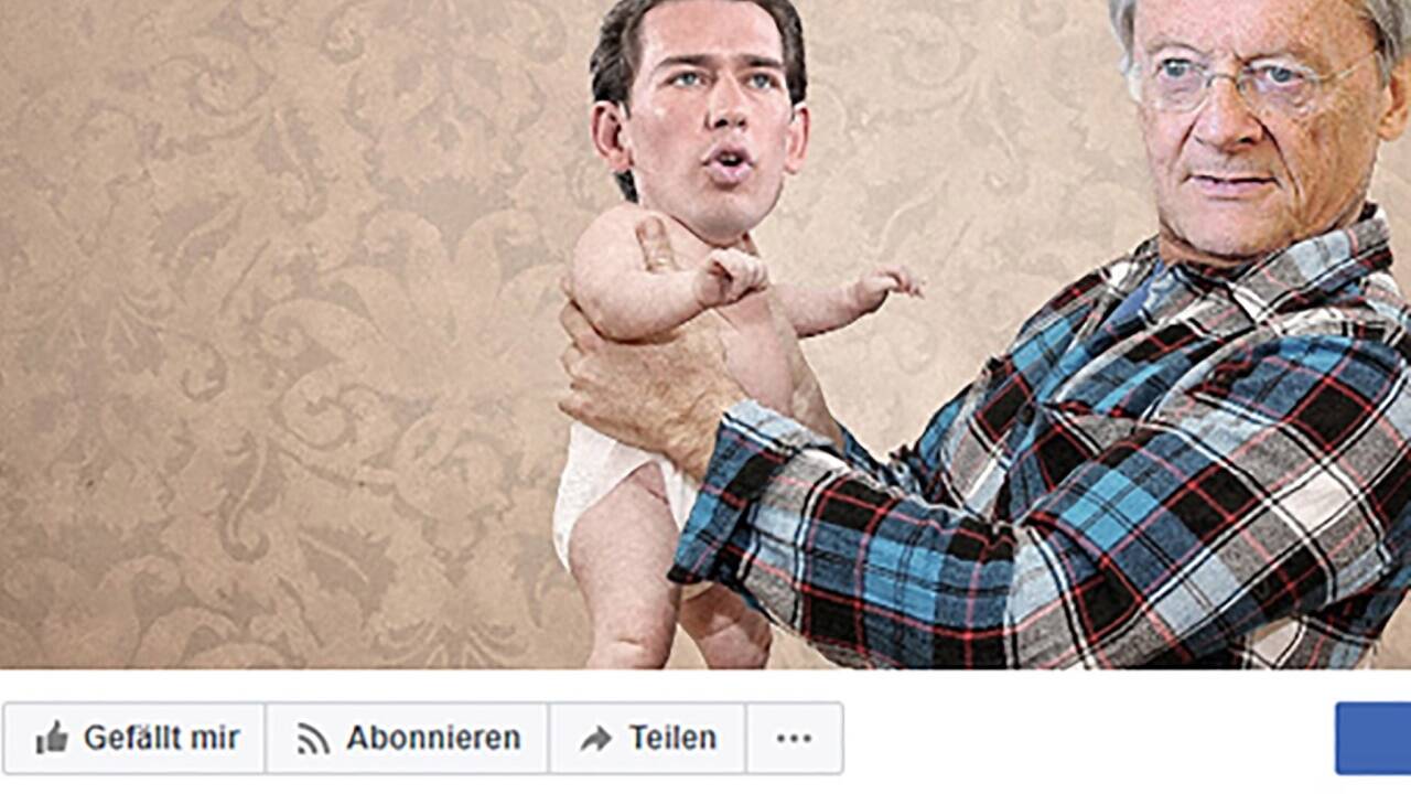 Auf zwei Facebook-Seiten wurde Sebastian Kurz massiv verunglimpft.  Auf zwei Facebook-Seiten wurde Sebastian Kurz massiv verunglimpft.