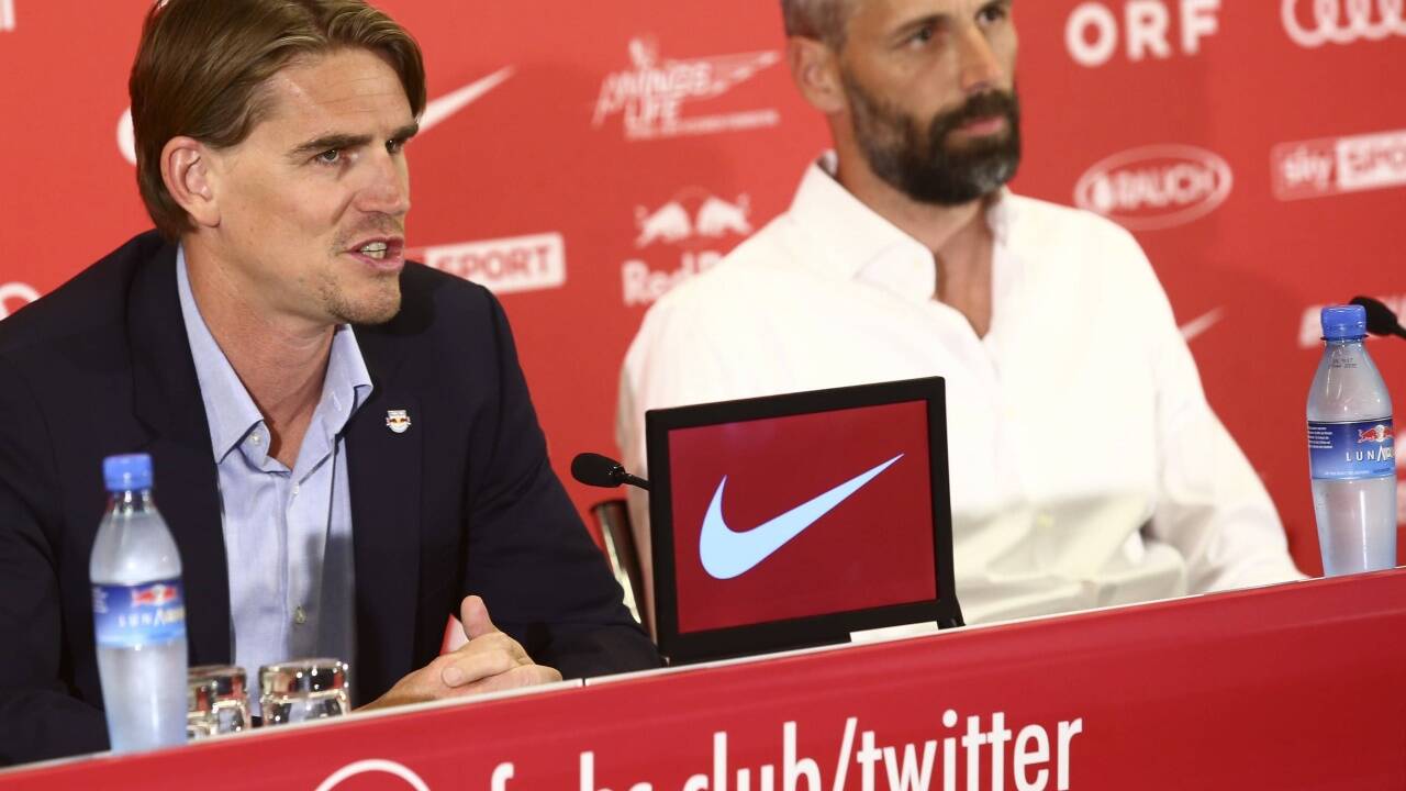Halten Salzburg auf Kurs: Sportdirektor Christoph Freund und Trainer Marco Rose. 
