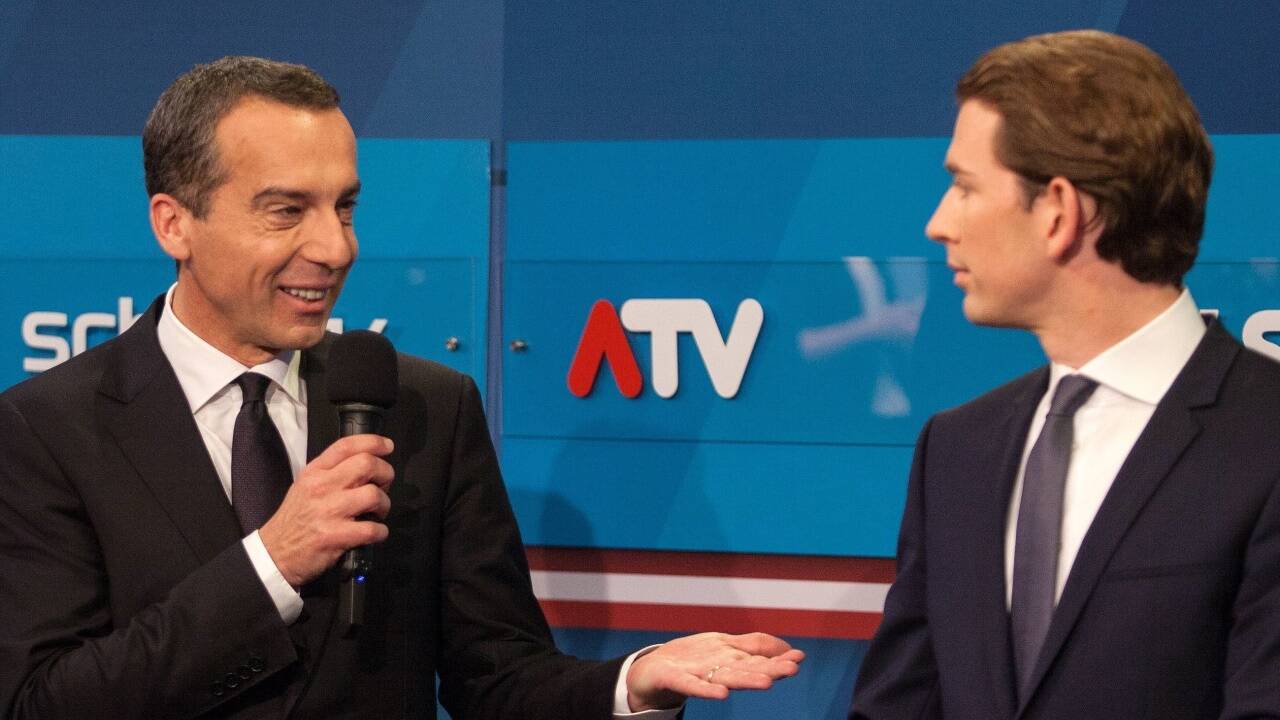 Vorgänger und Nachfolger? Christian Kern und Sebastian Kurz.  Vorgänger und Nachfolger? Christian Kern und Sebastian Kurz.