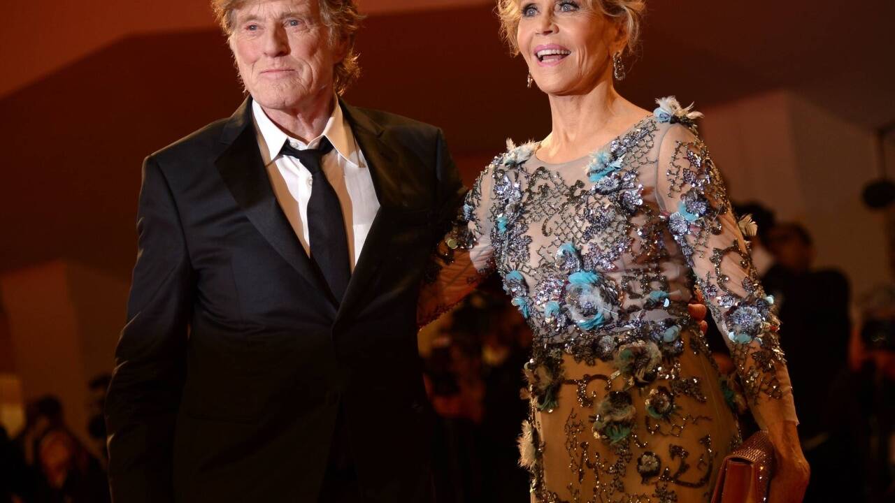 Jane Fonda und Robert Redford bei der Premiere des Films „Our Souls at Night“ im September beim Filmfestival in Venedig.  