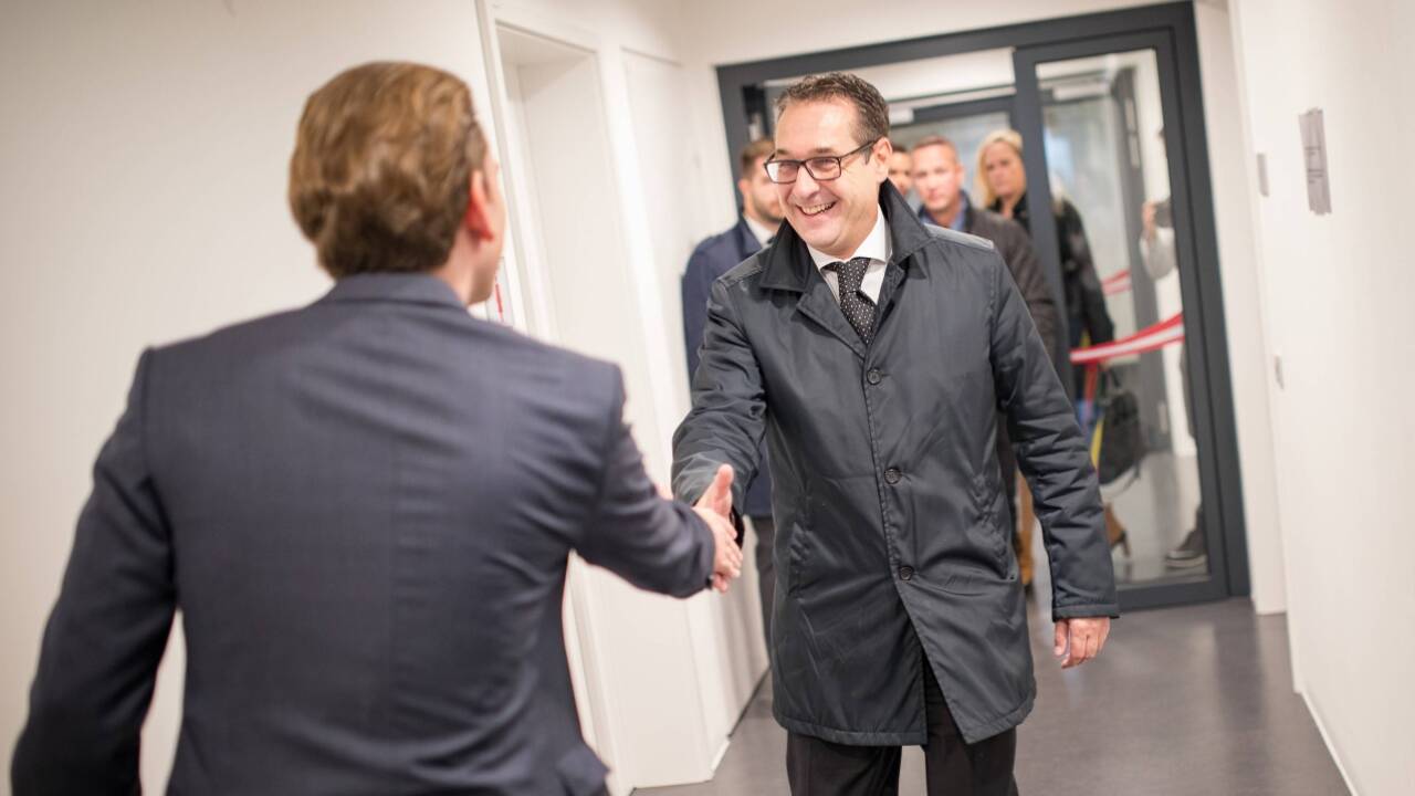 Gutes Gesprächsklima zwischen Sebastian Kurz und Heinz-Christian Strache.  