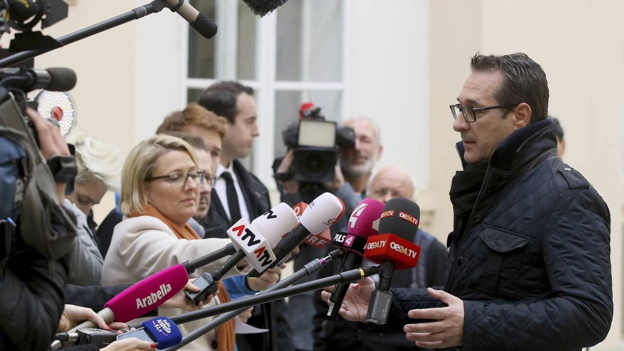 Heinz-Christian Strache beansprucht für die FPÖ das Innenministerium.  