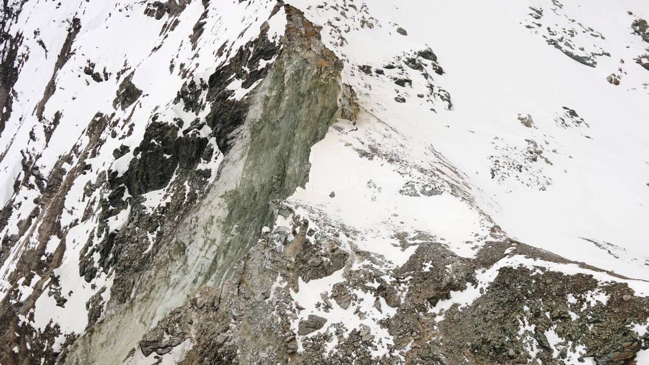 Felssturz am Großen Wiesbachhorn. 