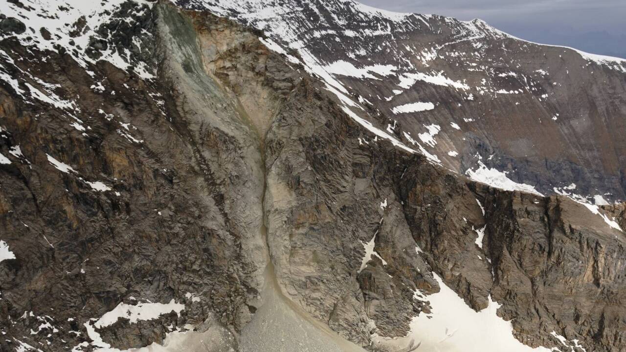 Felssturz am Großen Wiesbachhorn. 