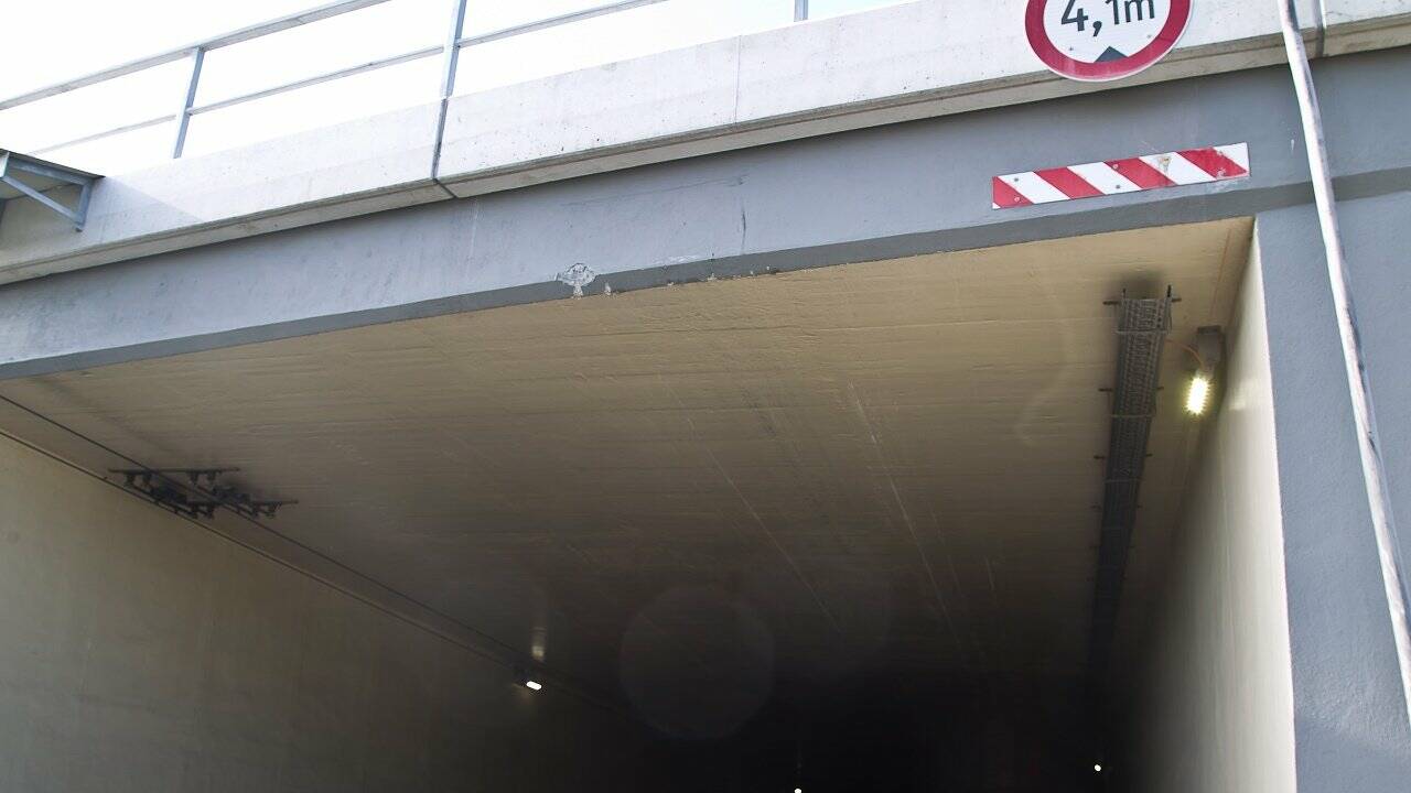 Flughafenunterführung ab Freitag frei - aber nicht lange