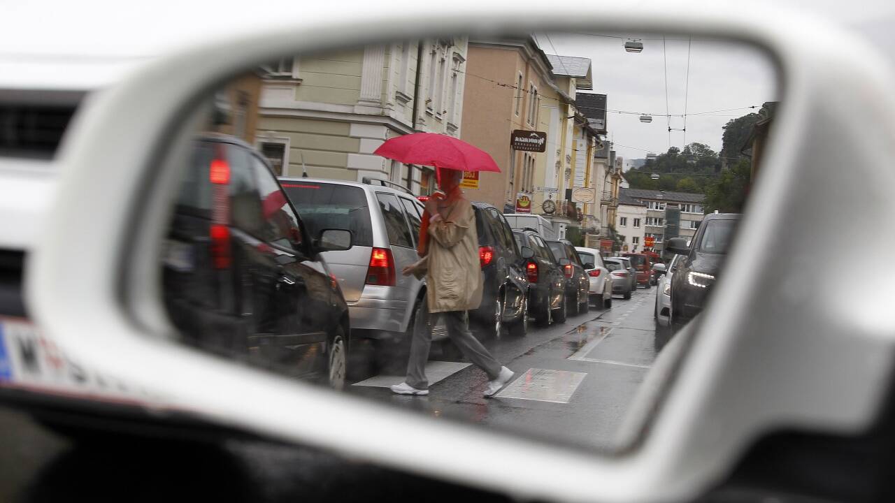 Stau in der Stadt Salzburg – mittlerweile ein gewohntes Bild. Stau in der Stadt Salzburg – mittlerweile ein gewohntes Bild.
