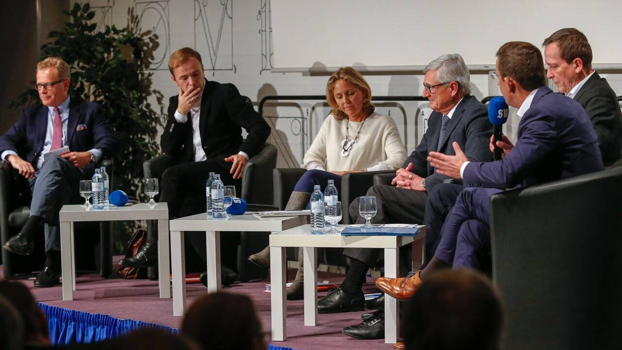 Podiumsdiskussion der Spitzenkandidaten für die Bürgermeisterwahl am Dienstagabend im SN-Saal. 