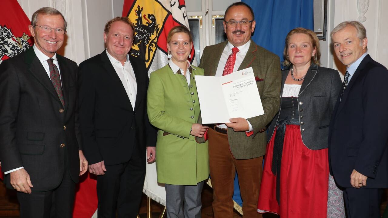 Festakt Land Salzburg zur Verleihung der Ehrenzeichen für Verdienste um den Salzburger Tourismus in der Residenz Salzburg. 