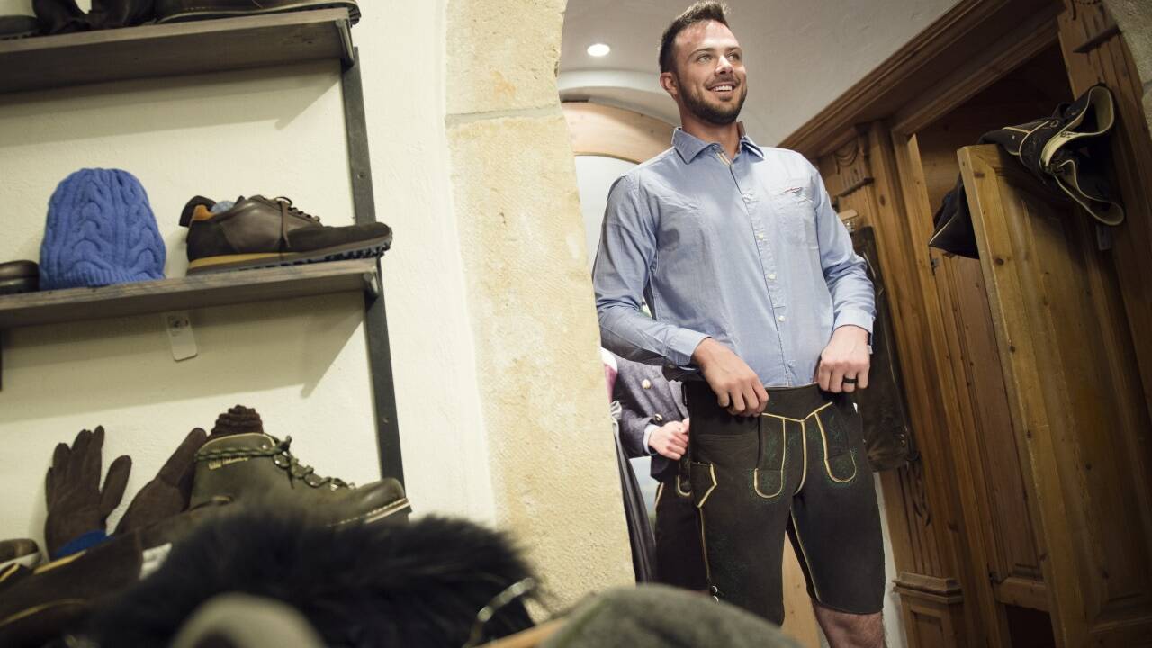 Kris Bryant, Superstar der Baseball-Liga MLB, besuchte Salzburg. 