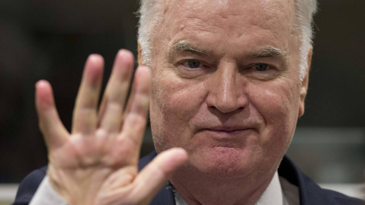 Ratko Mladic am Tag seiner Verurteilung zu lebenslager Haft in Den Haag. 