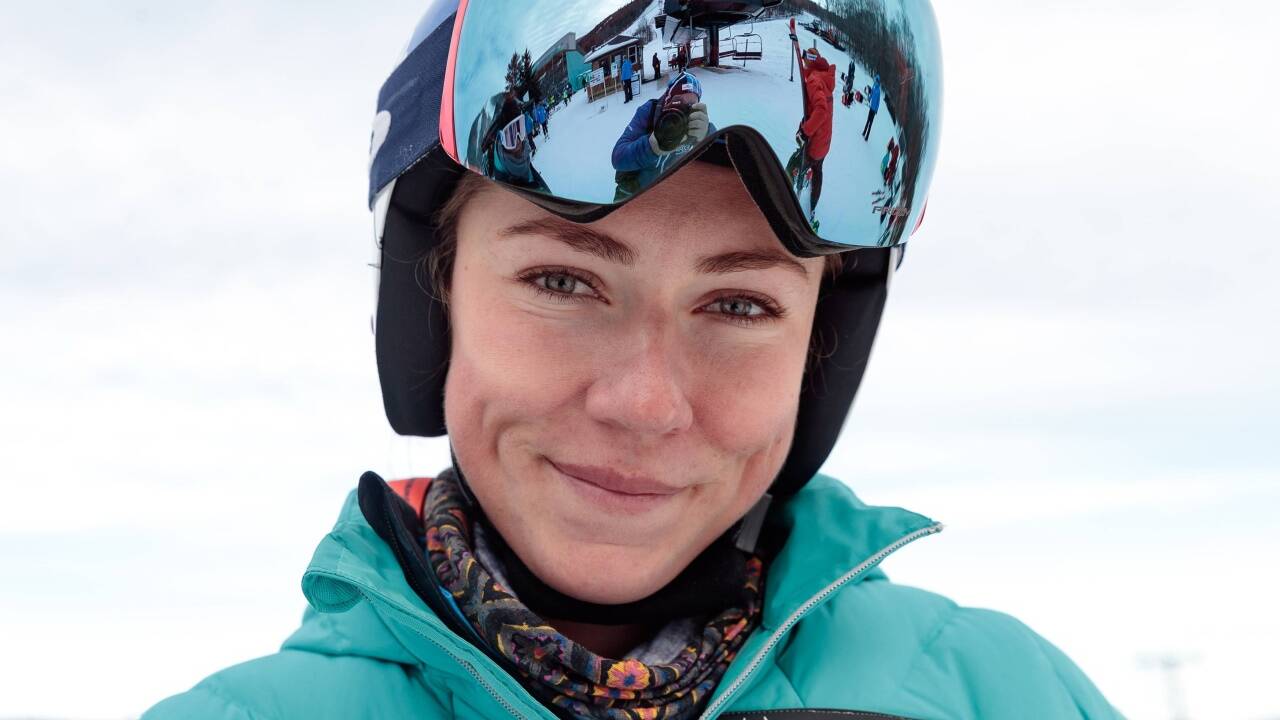 Mikaela Shiffrin (USA) am Donnerstag, 22. November 2017, Vorberichte zum Riesenslalom der Damen in Killington. Mikaela Shiffrin (USA) am Donnerstag, 22. November 2017, Vorberichte zum Riesenslalom der Damen in Killington.