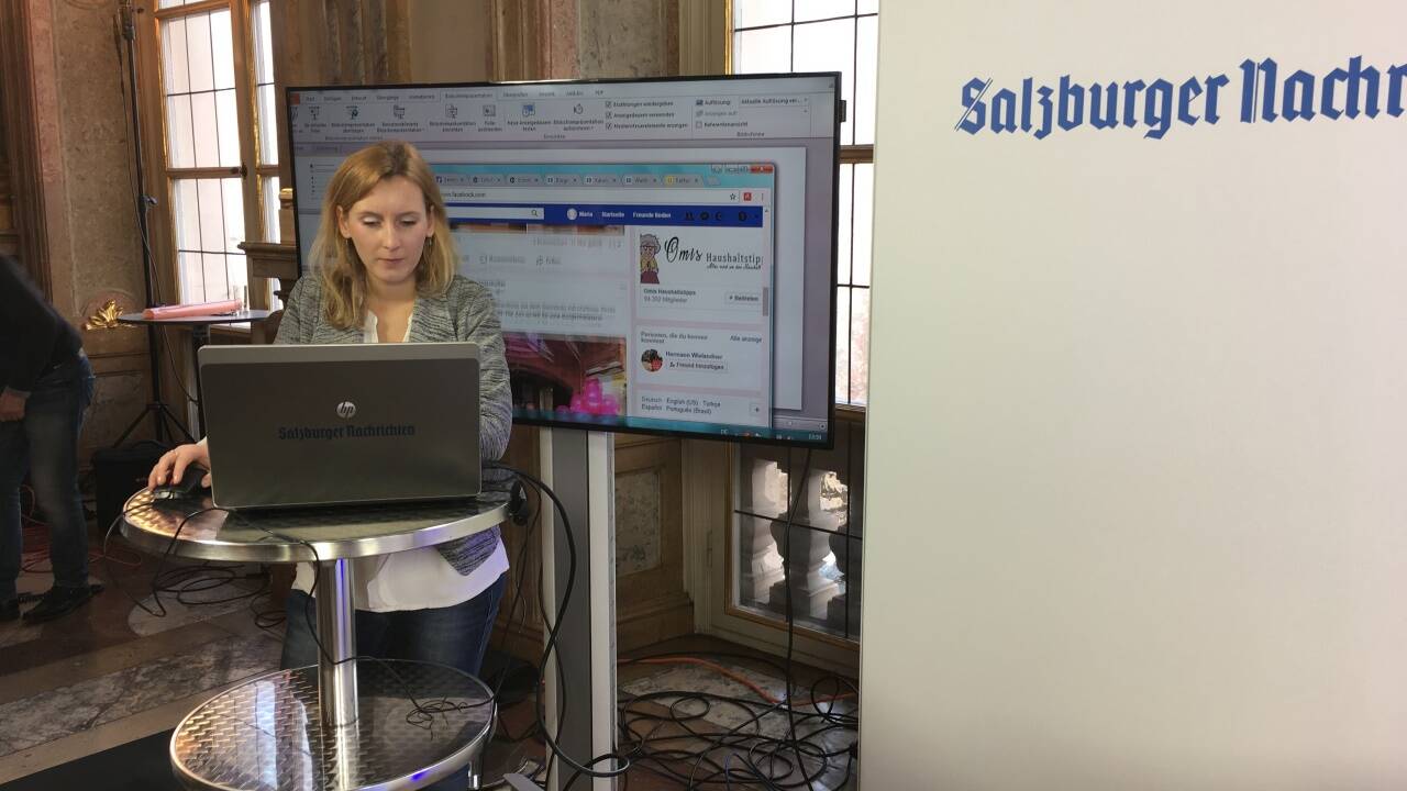 Für das Thema Social Media im Einsatz: Katharina Maier von den „Salzburger Nachrichten“.  
